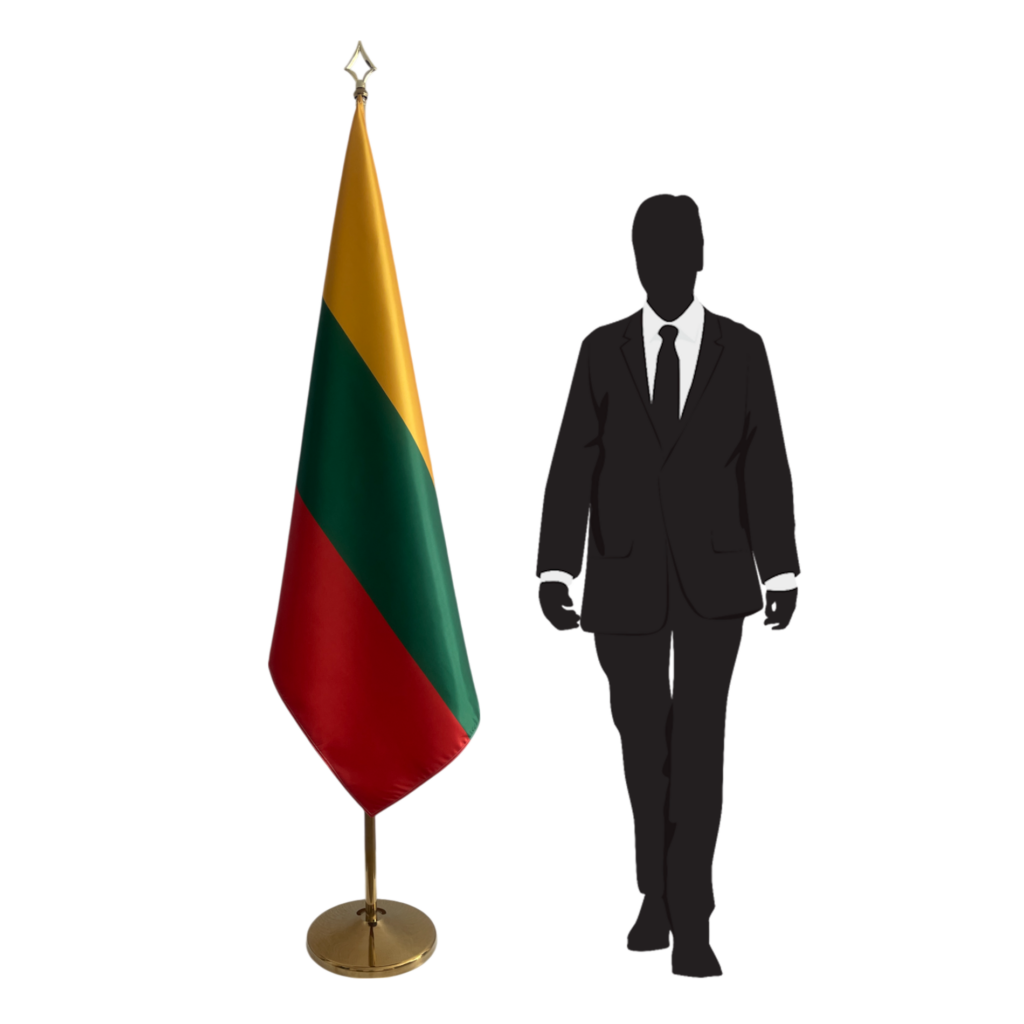 Drapeau Lituanie sur hampe