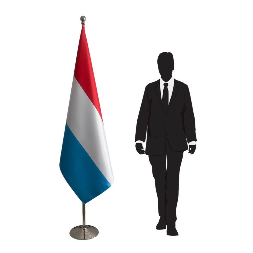 Drapeau Luxembourg avec mat