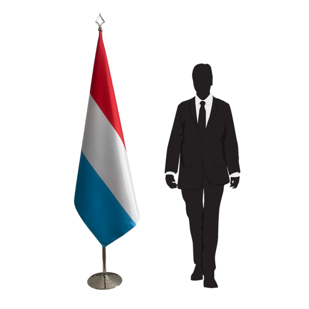 Drapeau Luxembourg avec mat