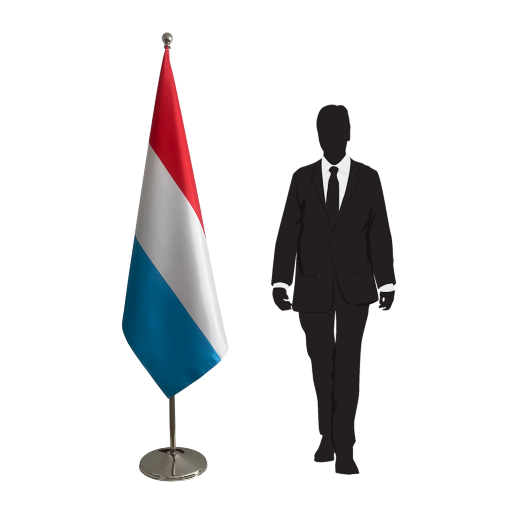 Drapeau Luxembourg avec mat