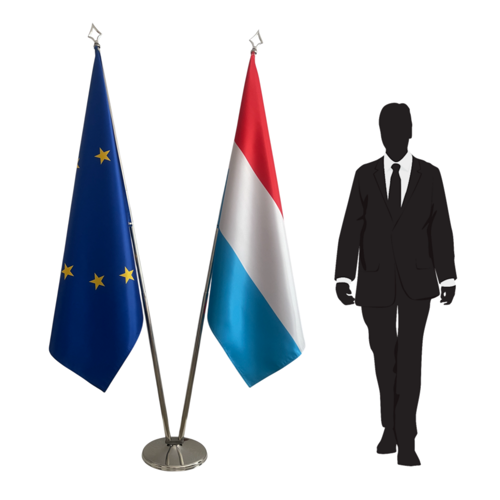 Drapeau Luxembourg avec mat