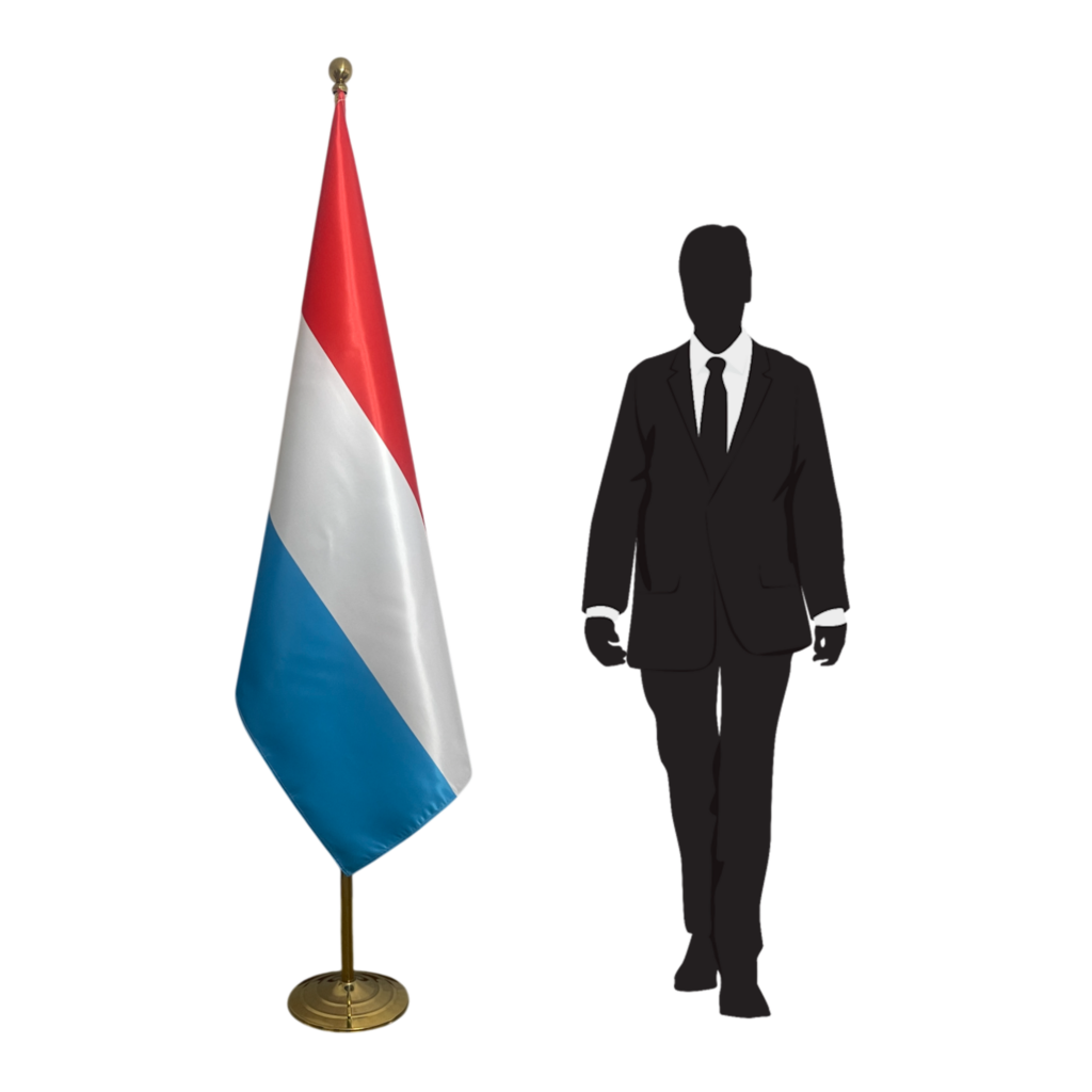 Drapeau Luxembourg avec mat
