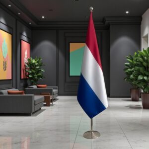 drapeau Pays-Bas et UE pour mâts