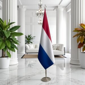 drapeau Pays-Bas sur pied