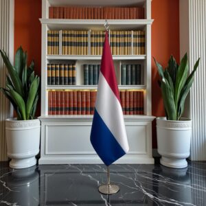 drapeau Pays-Bas sur socle