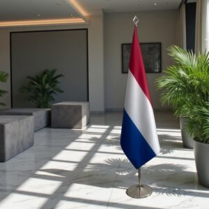 drapeau Pays-Bas sur hampe