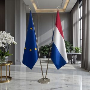 drapeau Pays-Bas et UE