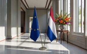 drapeau Pays-Bas et UE