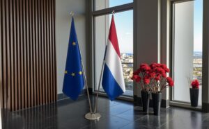drapeau Pays-Bas et UE