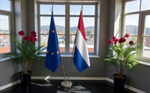 drapeau Pays-Bas et UE