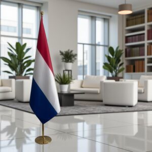drapeau Pays-Bas sur hampe