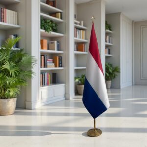 drapeau Pays-Bas avec socle