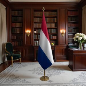 drapeau Pays-Bas avec socle