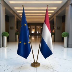 drapeau Pays-Bas et UE