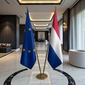 drapeau Pays-Bas et UE