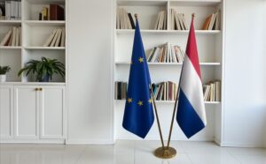 drapeau Pays-Bas et UE