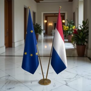 drapeau Pays-Bas et UE