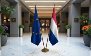 drapeau Pays-Bas et UE