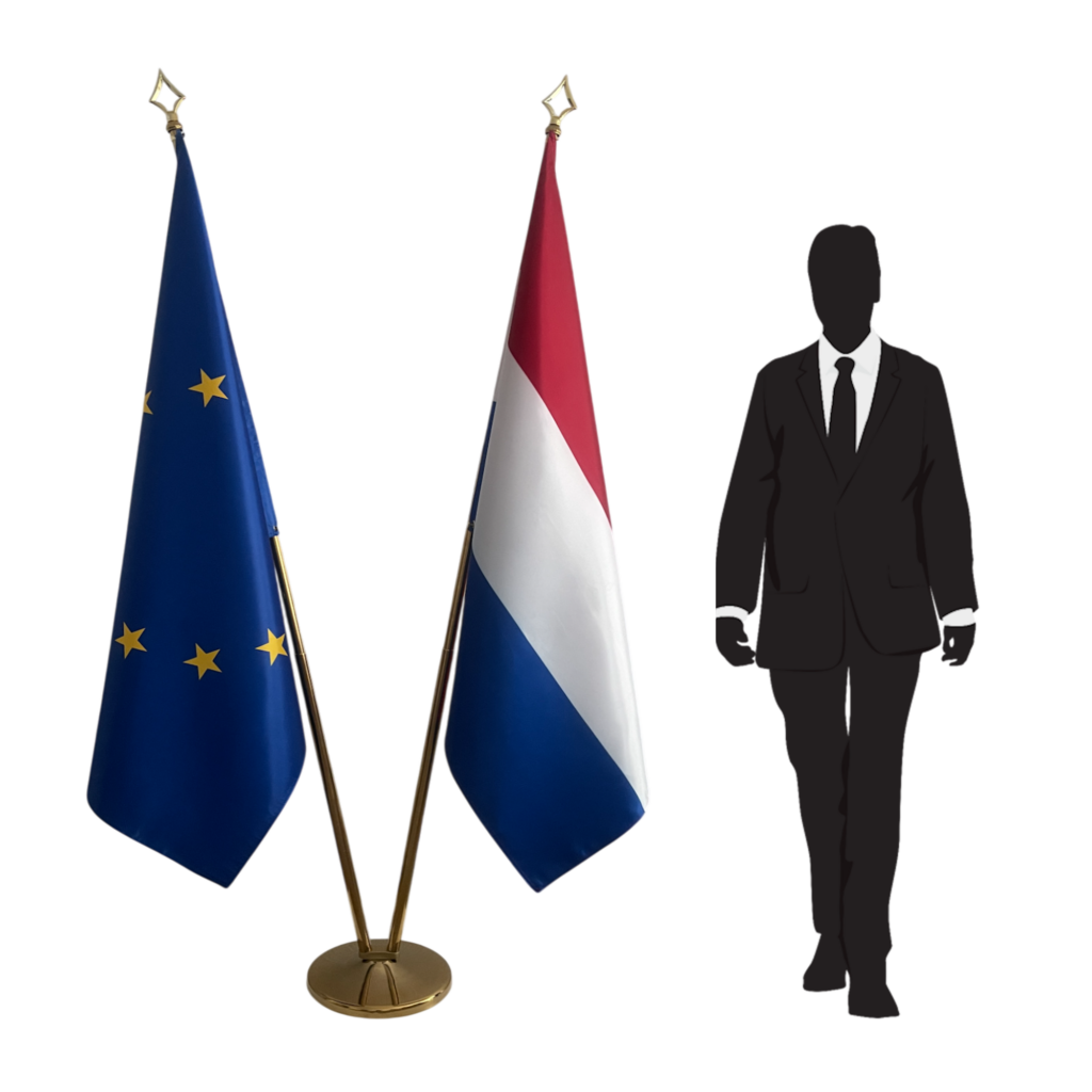 Drapeau Pays-Bas sur pied