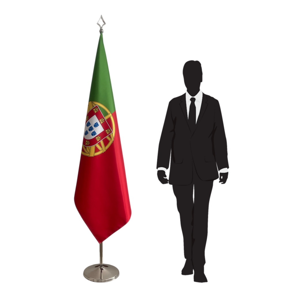 drapeau portugal sur pied