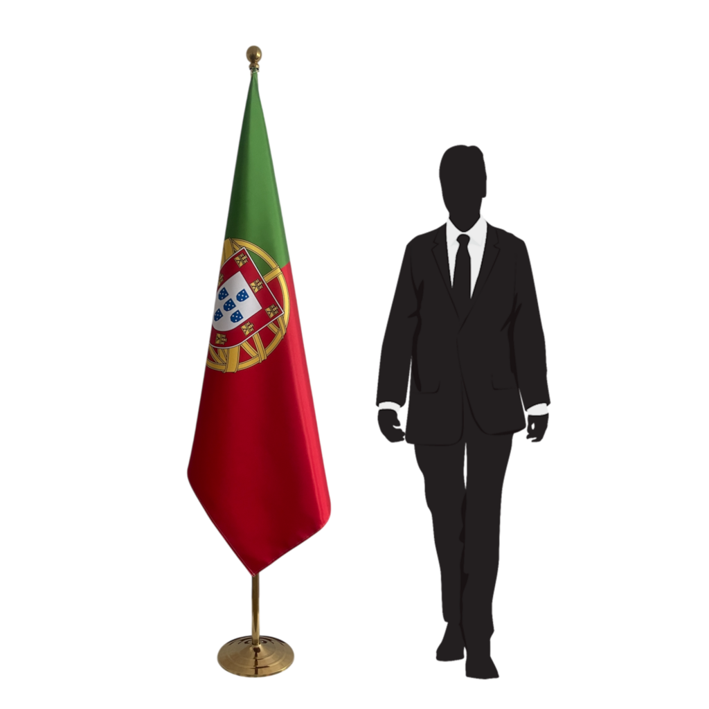 drapeau portugal sur pied