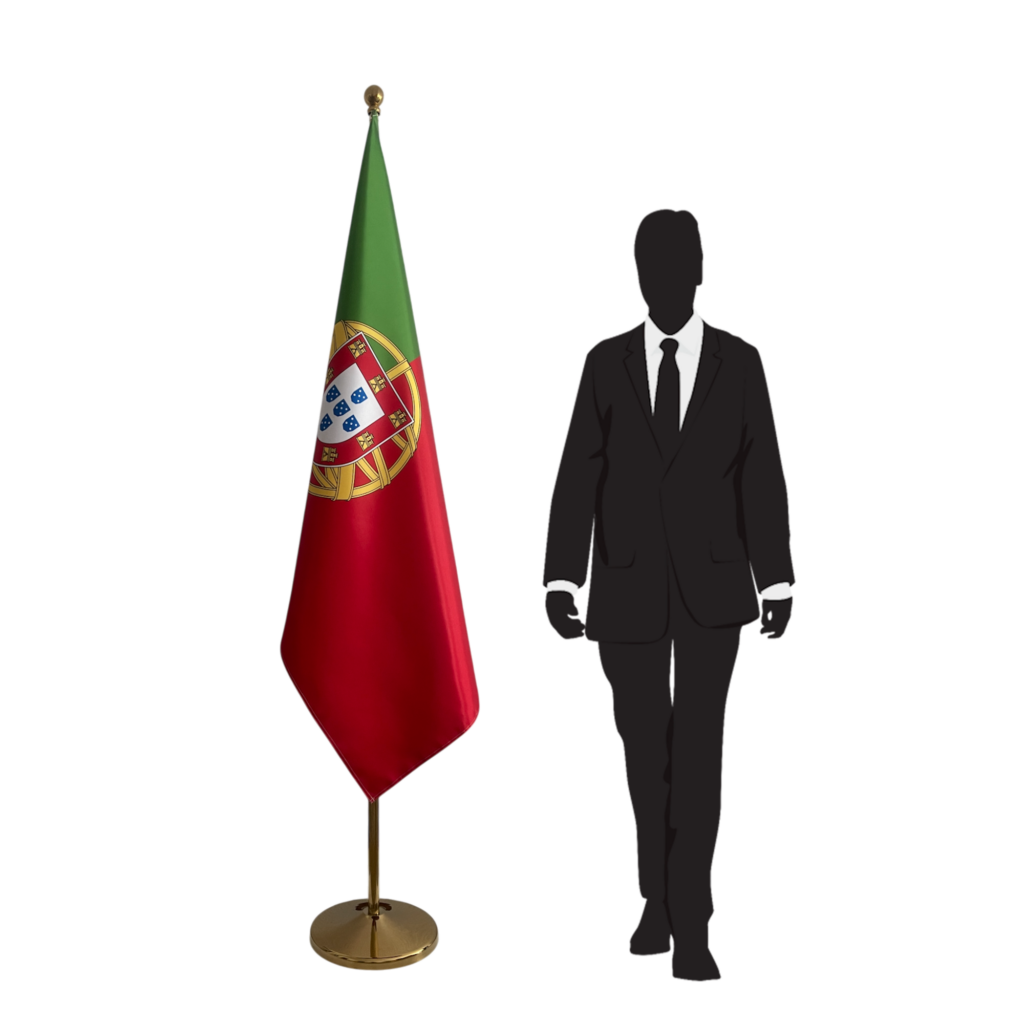drapeau portugal sur hampe