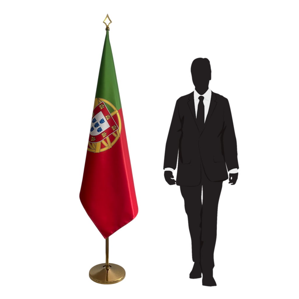 drapeau portugal sur hampe