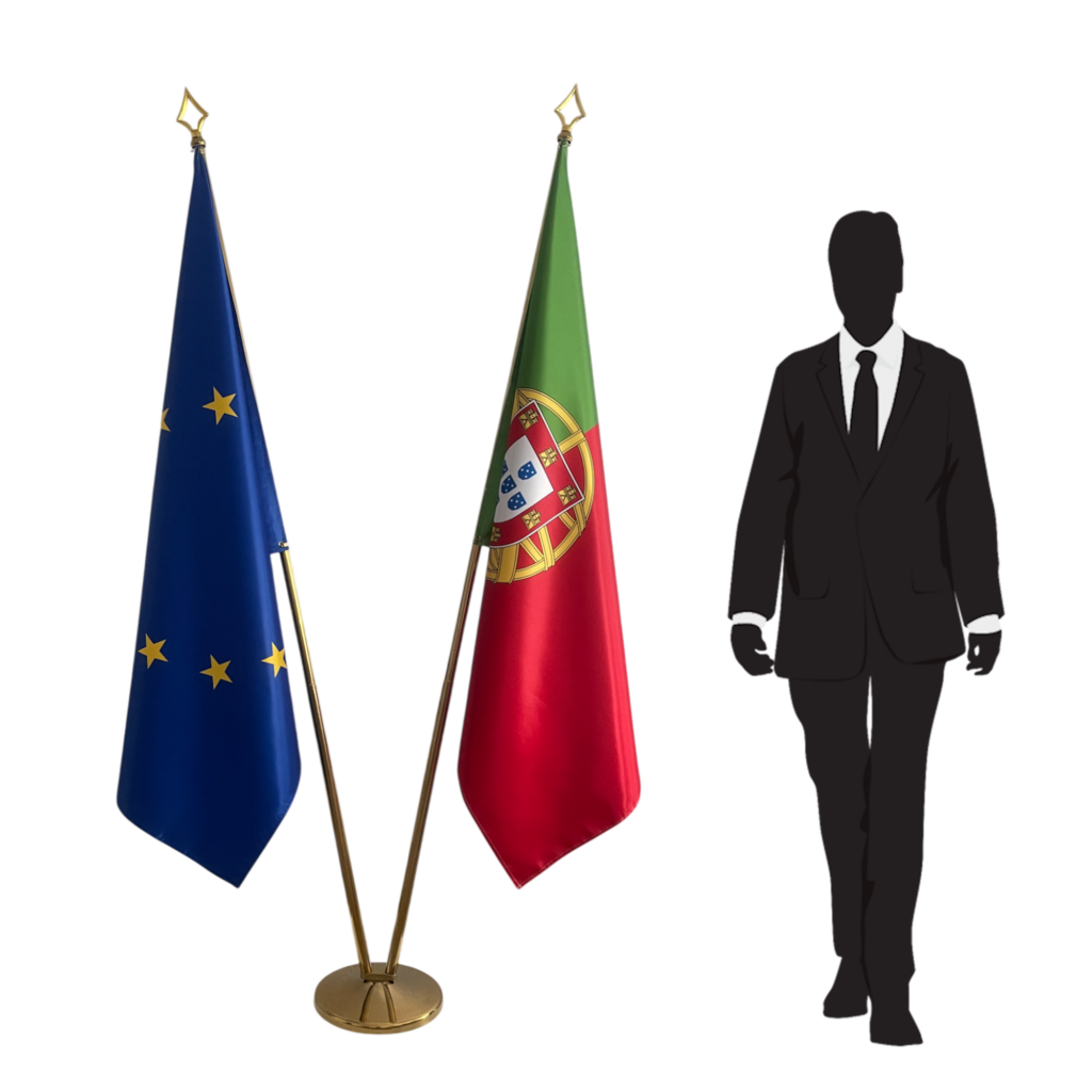 drapeau portugal sur hampe