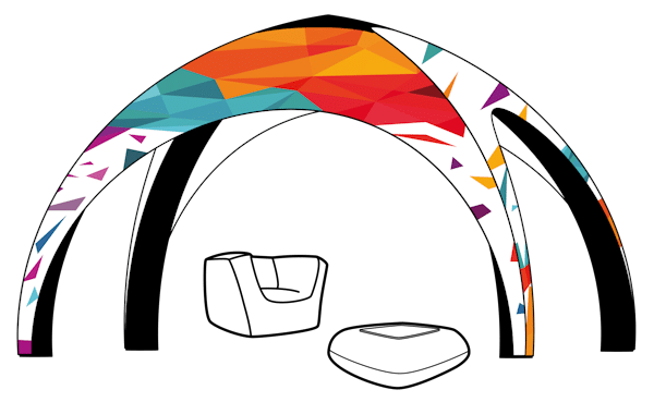 tente gonflable publicitaire