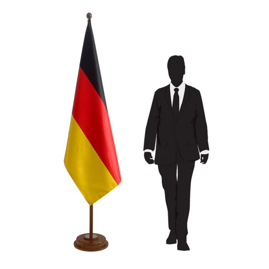 socle drapeau allemagne