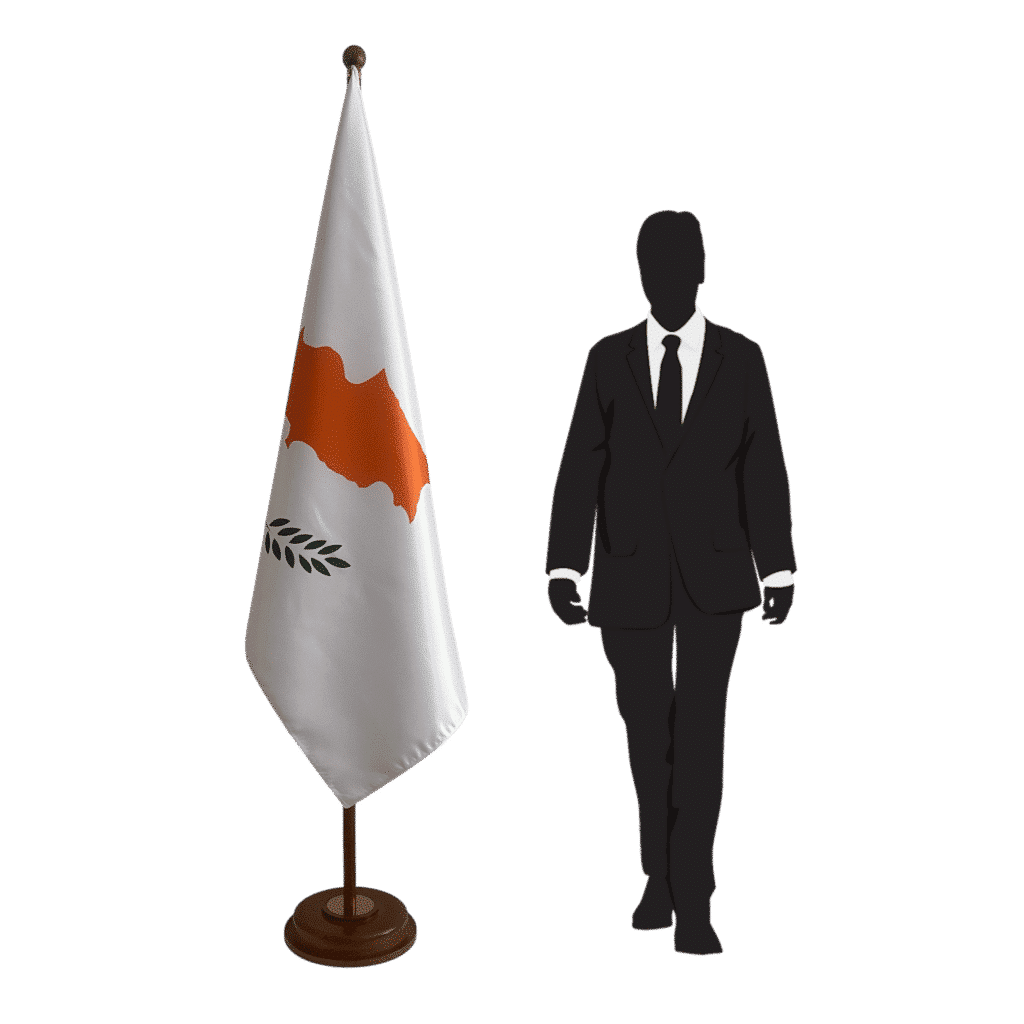 socle drapeau chypre