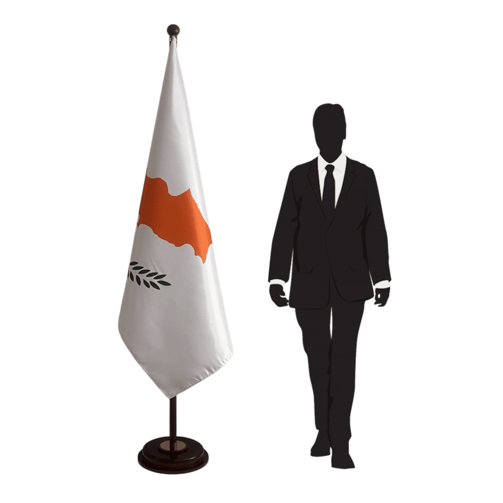 socle drapeau chypre