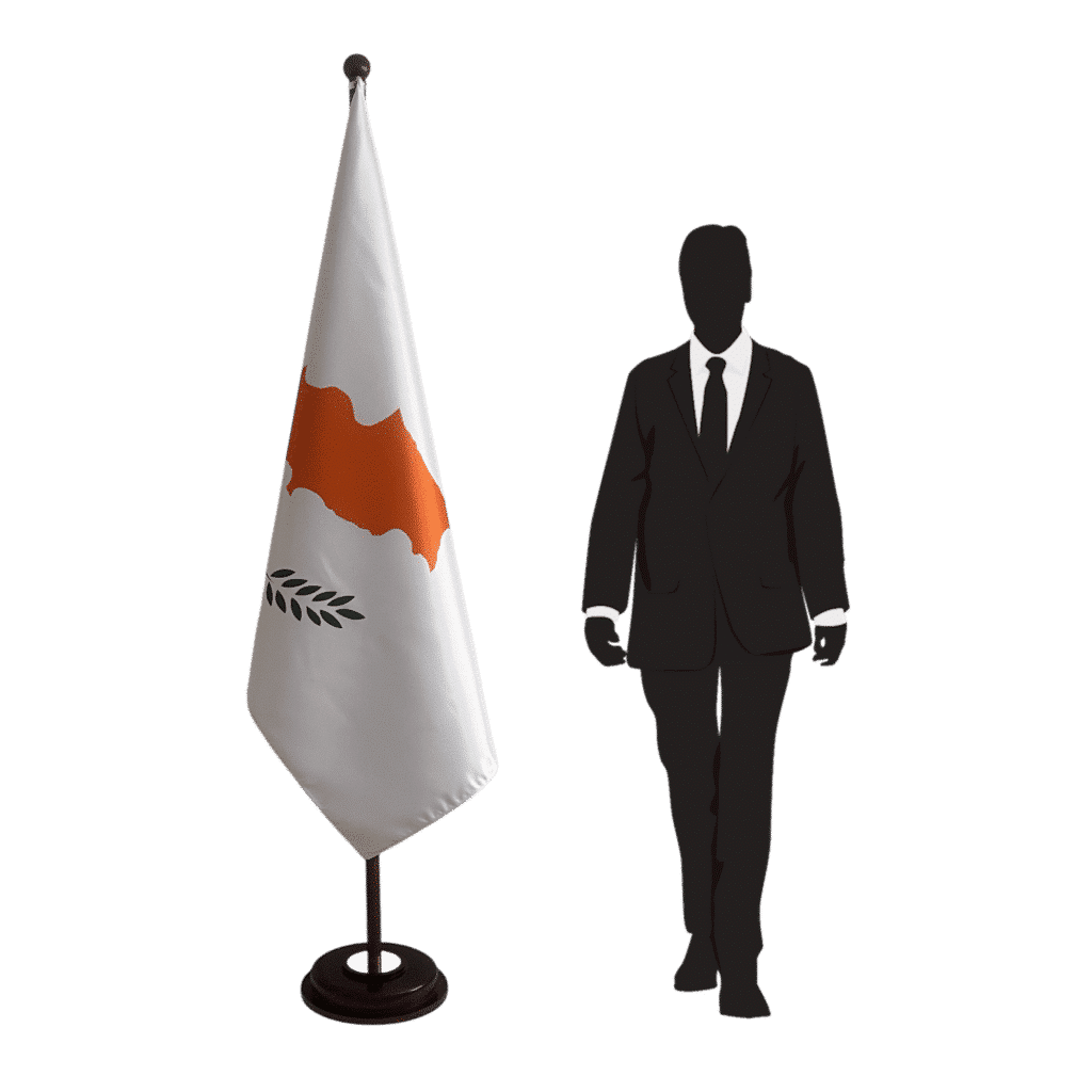 socle drapeau chypre