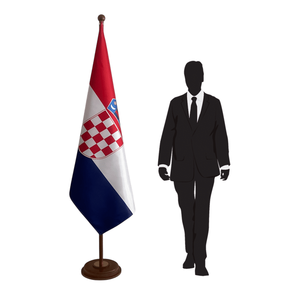 socle drapeau croatie
