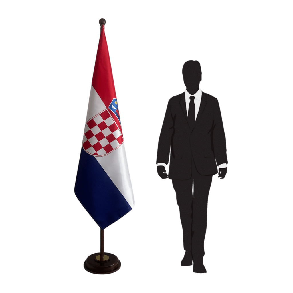 socle drapeau croatie