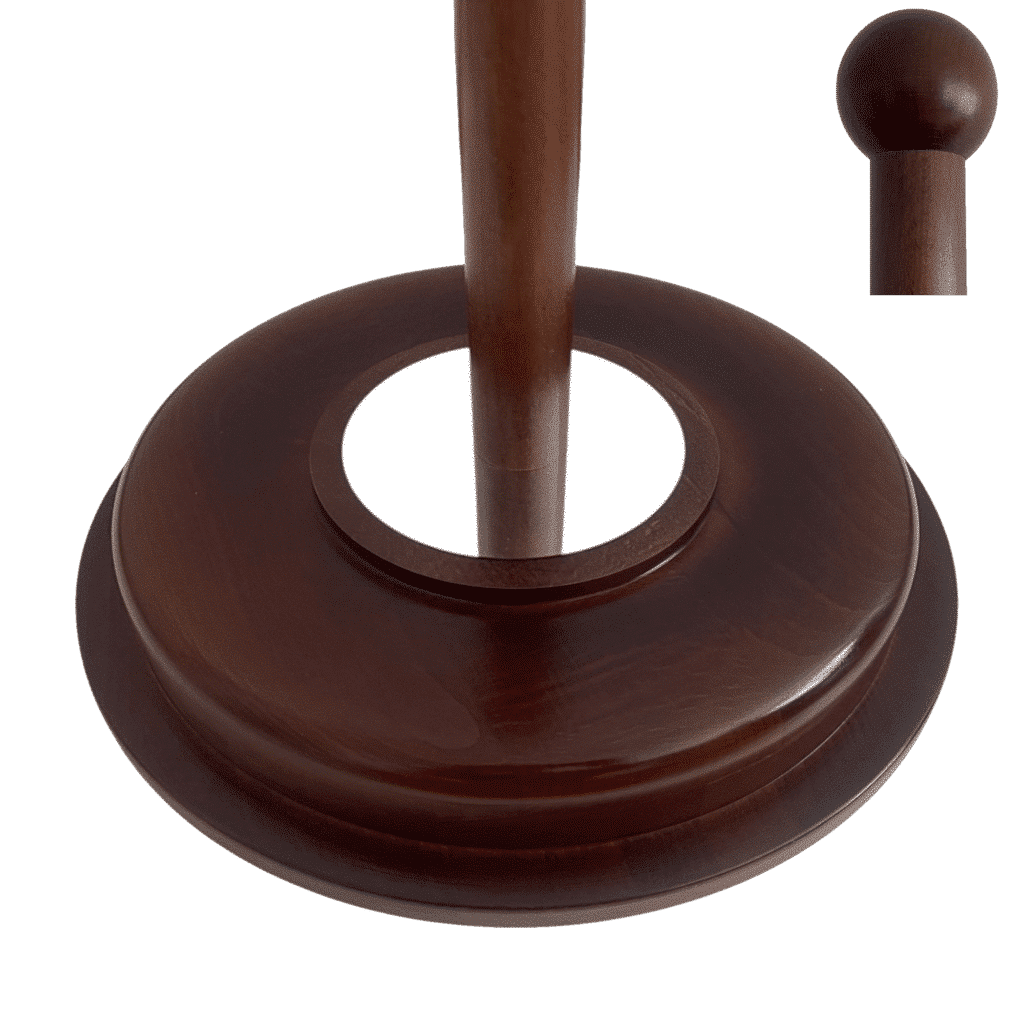 socle drapeau en bois