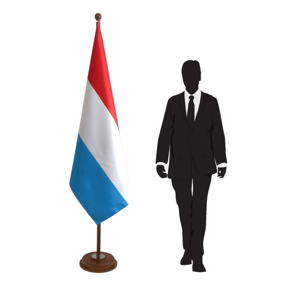 socle drapeau luxembourg