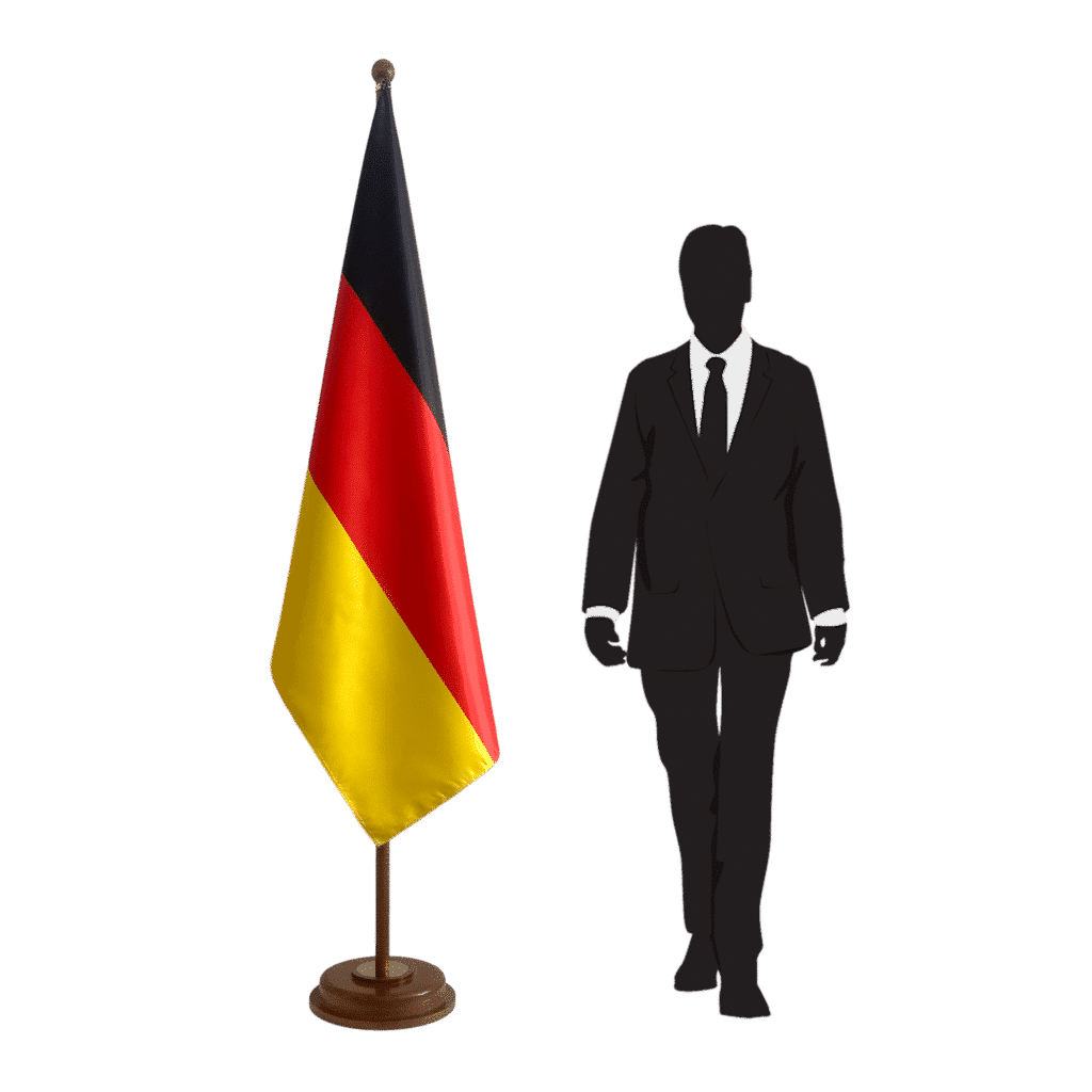 socle drapeau allemagne