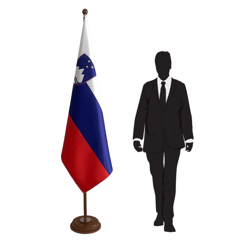 socle drapeau Slovénie