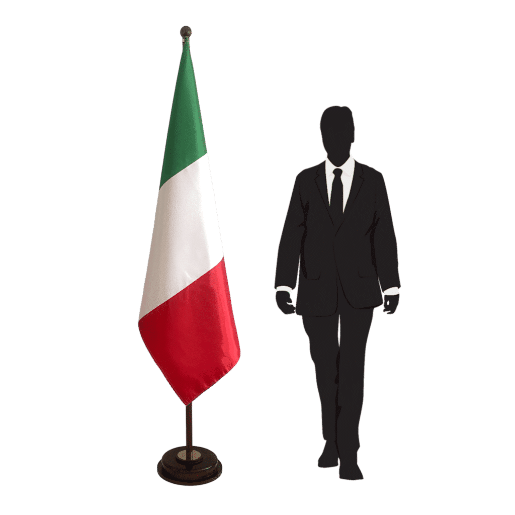 socle drapeau italie
