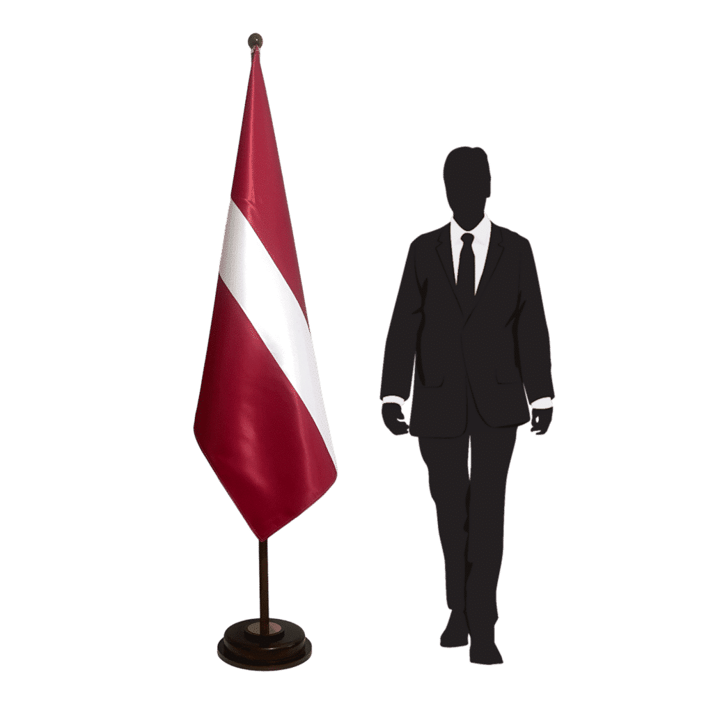 socle drapeau lettonie