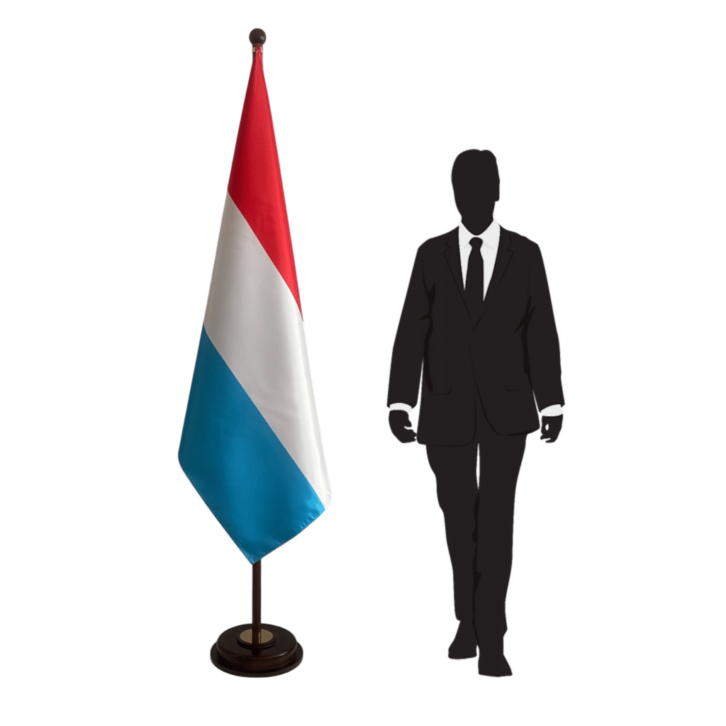 socle drapeau luxembourg