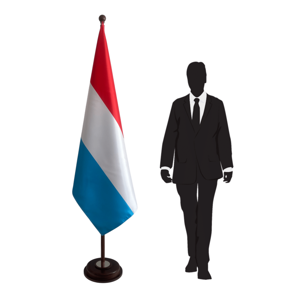 socle drapeau luxembourg