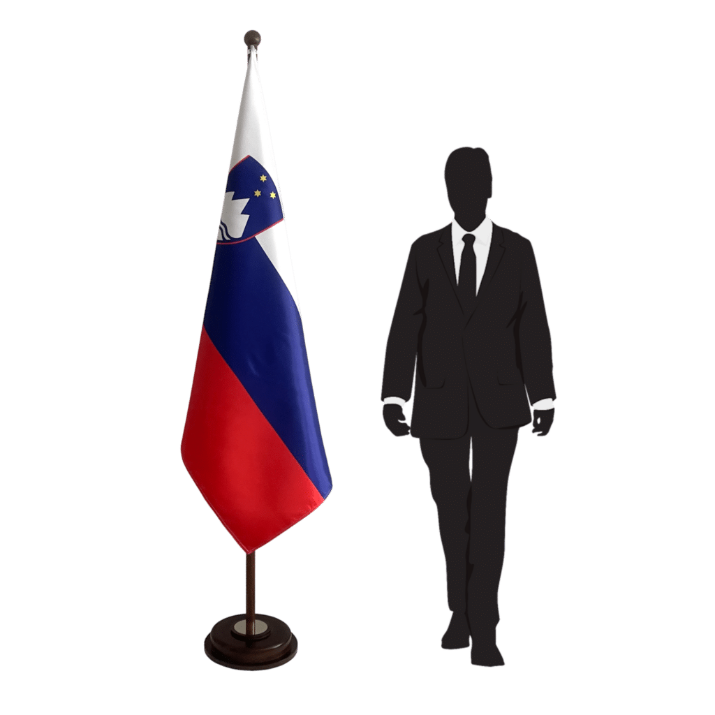 socle drapeau Slovénie