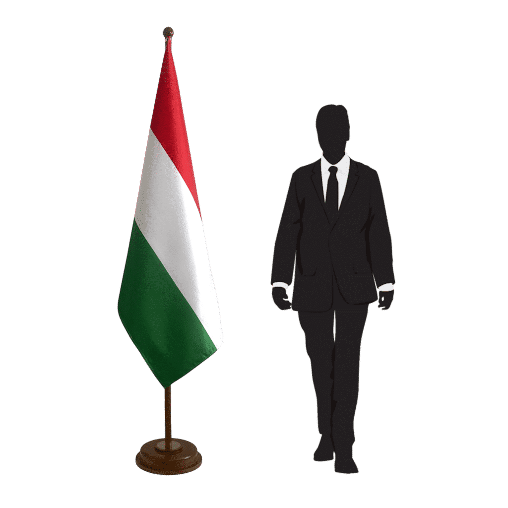 socle drapeau Hongrie