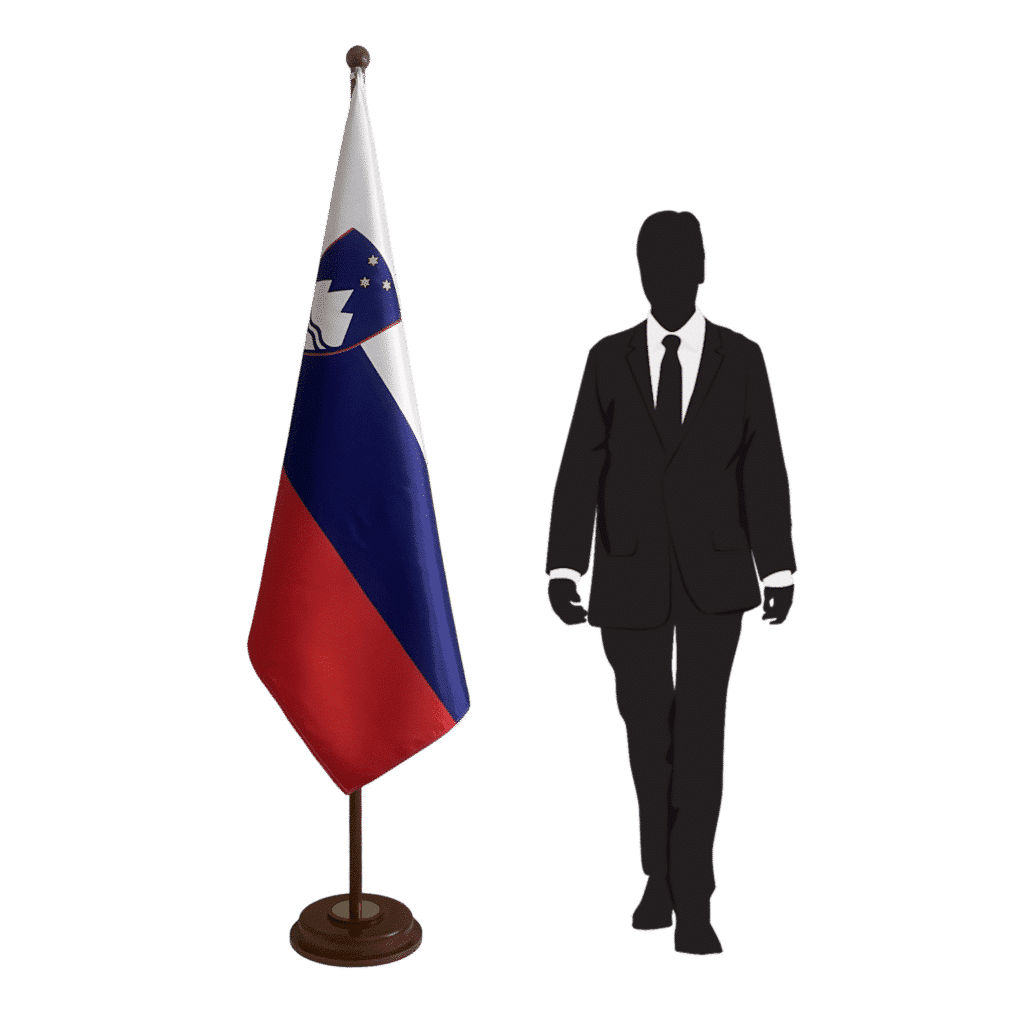 socle drapeau Slovénie