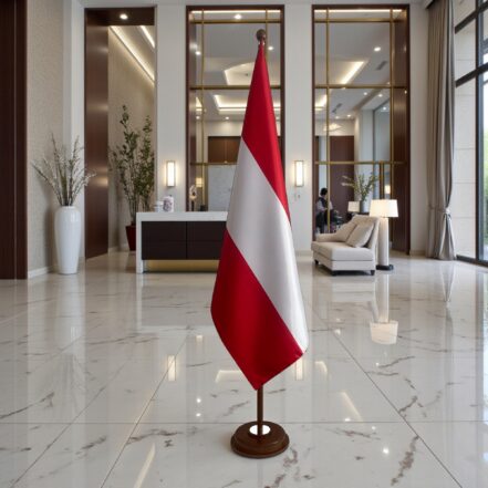 socle drapeau autriche