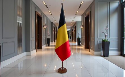 socle drapeau belgique