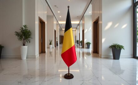 socle drapeau belgique