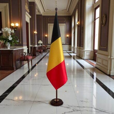 socle drapeau belgique